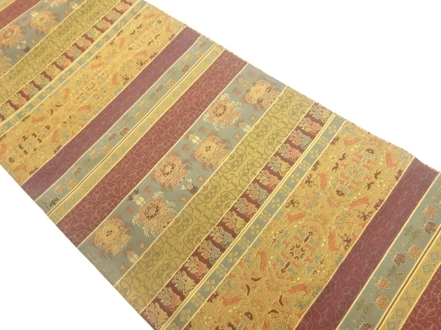 JAPANESE FUKURO OBI / WOVEN FLOWERS